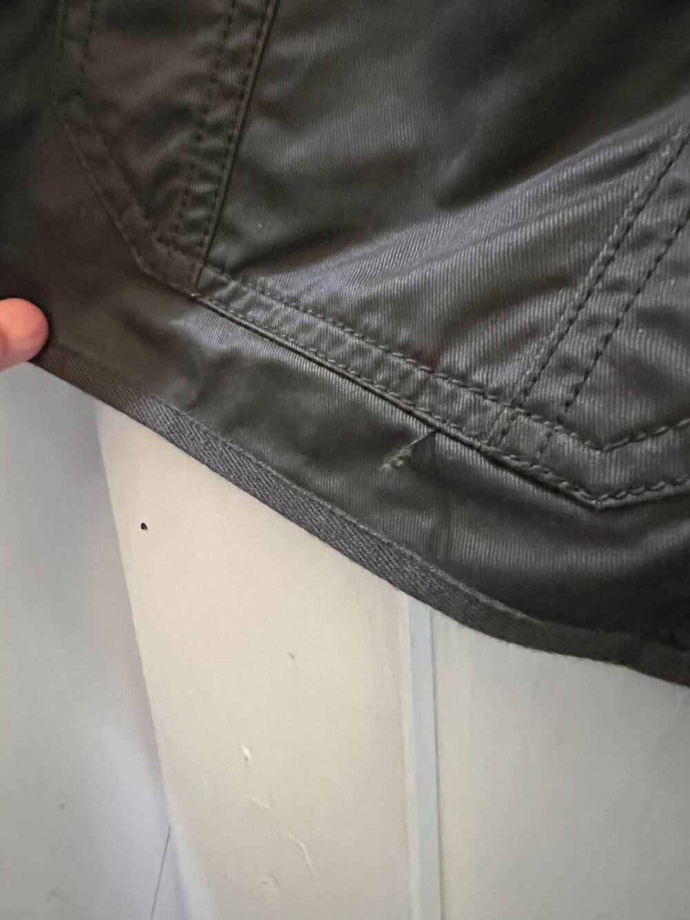J. Crew Olive Green Utility Jacket with Brass Snaps - Picture 8 of 9